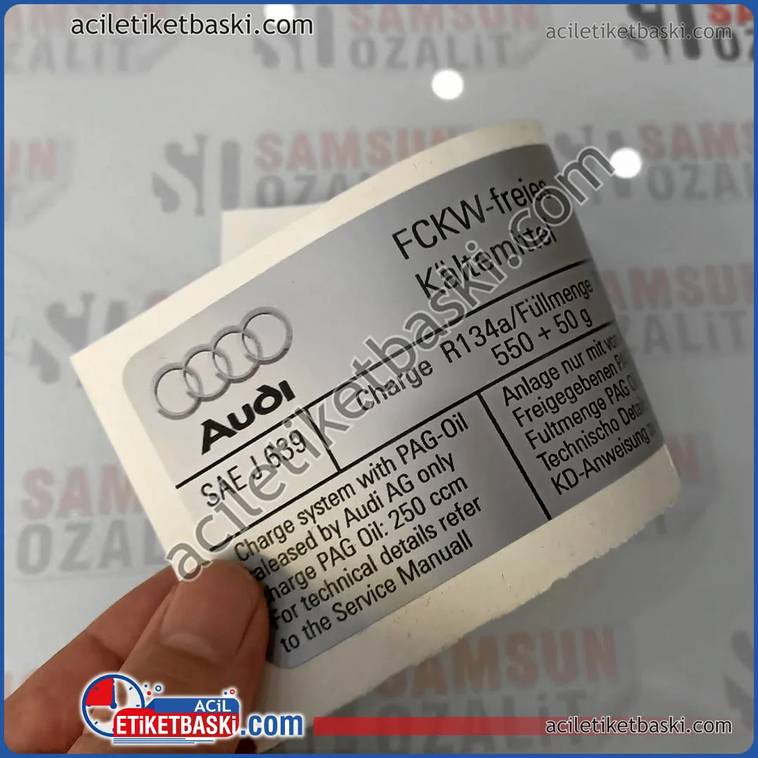 FCKW freies Kaltemittel, etiket audi charge system Pag-Oil etiket baskısı, folyo etiket, gümüş renk etiket baskısı, dış mekan dayanıklı araç içi ve araç dışı etiket FCKW freies Kaltemittel, etiket audi charge system Pag-Oil etiket baskısı, folyo etiket, gümüş renk etiket baskısı, dış mekan dayanıklı araç içi ve araç dışı etiket, acil etiket baskı merkezi, ebat ve adede göre fiyat alınız, yurt dışı gönderim yapılır, tasarım desteği verilir, suya dayanıklı etiket, ısıya dayanıklı etiket baskısı, güneşe ve darbelere dayanıklı etiket imalatı FCKW freies Kaltemittel, label audi charge system Pag-Oil label printing, foil label, silver color label printing, outdoor durable vehicle interior and exterior label, urgent label printing center, get a price according to size and quantity, shipping abroad, design support is provided, water-resistant label, heat-resistant label printing, sun and impact resistant label manufacturing