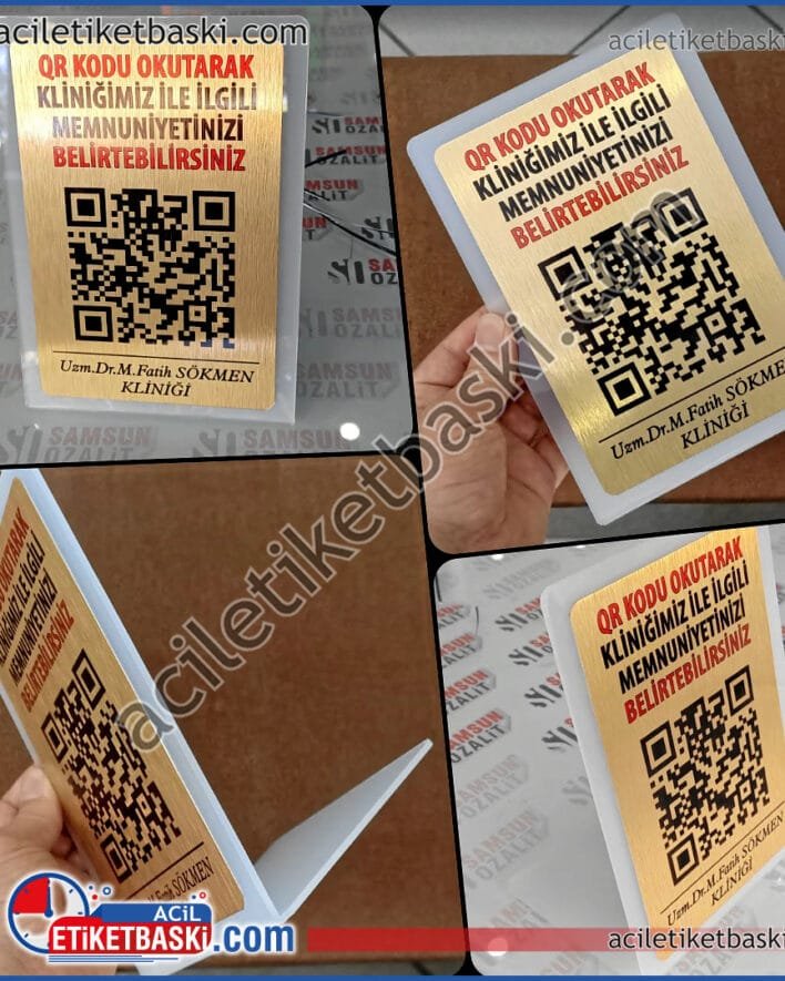 QR kod baskısı, Google yorum için masa üzeri, L büküm şeklinde, rakı rengi pleksi ve metal baskı, masa üzeri pleksi stant üretimidir, 14x20 cm A5 ebadında üründür, 3mm Pleksi, lazer kesim, büküm, özel üretim ürün, ebat ve adede göre fiyat alabilirsiniz, acil baskı merkezi, aynı gün üretim ve gönderim mümkün QR code printing, tabletop for Google comments, L-shaped bend, raki color plexiglass and metal printing, tabletop plexiglass stand production, 14x20 cm A5 size product, 3mm Plexiglass, laser cutting, bending, special production product, you can get a price according to size and quantity, urgent printing center, same day production and shipping possible