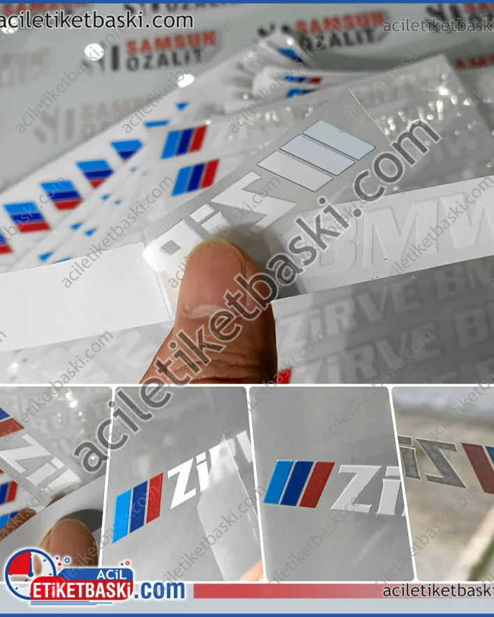 araç arka camı için etiket baskısı, zirve BMW araç arka cam logosu baskısı, dış mekan dayanıklı, kabartmalı, etiket baskısı, adetli üretim, 500 adet için verilen birim fiyattır, logo ve tasarım ebadına göre fiyat değişir, araç bakım firmaları, araç galerileri, tunning hizmet firmaları, servisler, yıkamacılar gibi birçok araç işi ile ilgilenen firmalar için tasarım dahil üretim fiyatları verilir, renkli baskı yapılır, içten ve dıştan uygulamaya uygun ürünler yapılır, araç etiket baskı merkezi
