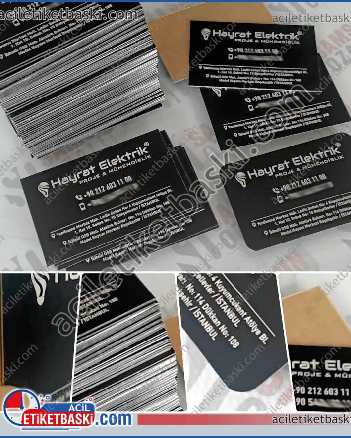 siyah metal, tanıtım etiketi, dış mekan dayanıklı, gerçek alüminyum, lazer ile kalıcı baskı, kartvizit ebadındadır, sudan, güneşten etkilemez, solma yapmaz, kuvvetli yapışkanlı, kepenk etiketi, makine etiketi, ürün etiketi olarak kullanılabilir, acil etiket baskı merkezi,  black metal, promotional label, outdoor durable, real aluminum, permanent laser printing, business card size, does not affect by water or sun, does not fade, strong adhesive, can be used as shutter label, machine label, product label, urgent label printing center,