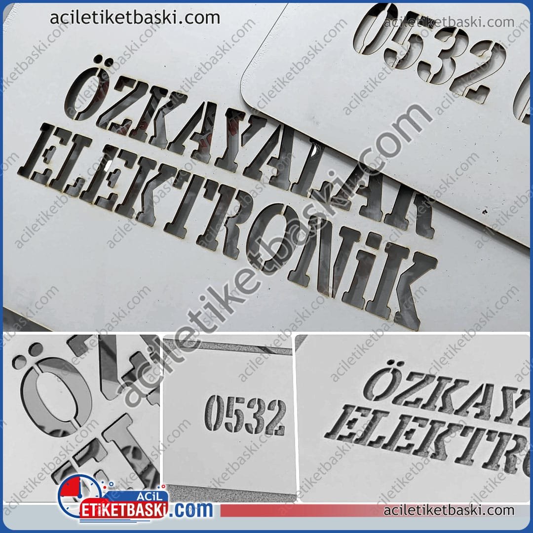 Şablon kesimi, boyama şablonu, yer boyama, duvar boyama, çanak anten boyama şablonu, yazı ve telefon bilgileri boyama şablonu, esnek malzeme, 3mm plastik Şablon kesimi, boyama şablonu, yer boyama, duvar boyama, çanak anten boyama şablonu, yazı ve telefon bilgileri boyama şablonu, esnek malzeme, 3mm plastik