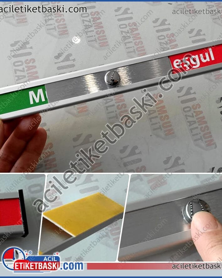 Sürgülü Kapı isimliği, serbest meşgul, 25x3cm ebadında tek sürgülü ürün, iç yazıları istek doğrultusunda değişebilir, ebat ve adede göre özel fiyat çıkar, farklı ebatlarla kombine yapılabilir