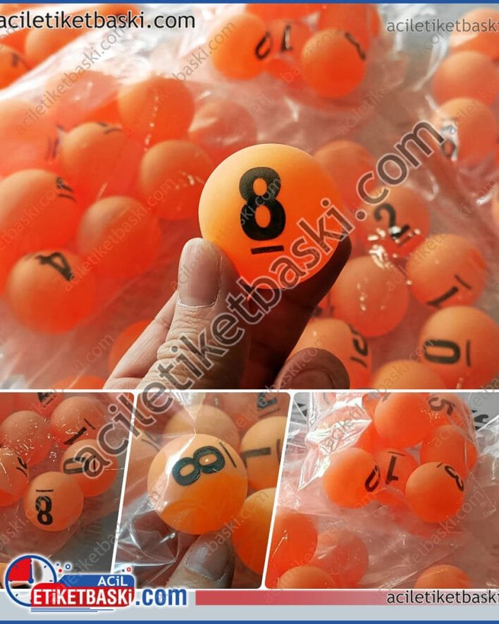 çekiliş topu, kura topu, 4cm ap, kaliteli baskı, ithal ürün, dönen mekanizmalar için uygun, aynı gün üretilir, istenilen adetlerde yapılır, çıkmaz, silinmez, kaliteli baskı