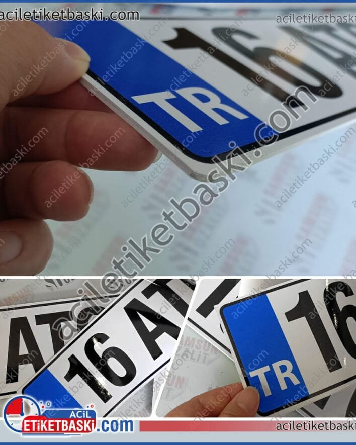 Karavan plakası, plastik karavan plakası, 3mm plastik, plakalık içine girecek şekilde tasarlanmıştır, istenirse 5mm dıştan yapıştırma da olabilir, ucuz plastik karavan plakası