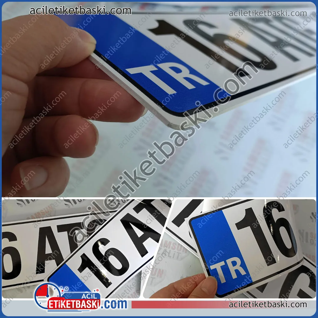 Karavan plakası, plastik karavan plakası, 3mm plastik, plakalık içine girecek şekilde tasarlanmıştır, istenirse 5mm dıştan yapıştırma da olabilir, ucuz plastik karavan plakası