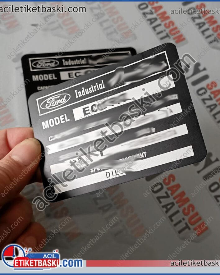 ford tekne motor etiketi, ford marin etiket, motor şasi etiketi, motor bilgilerinin, aslına uygun yeniden oluşturulması, kaliteli, deniz motor etiket imalat, üretim