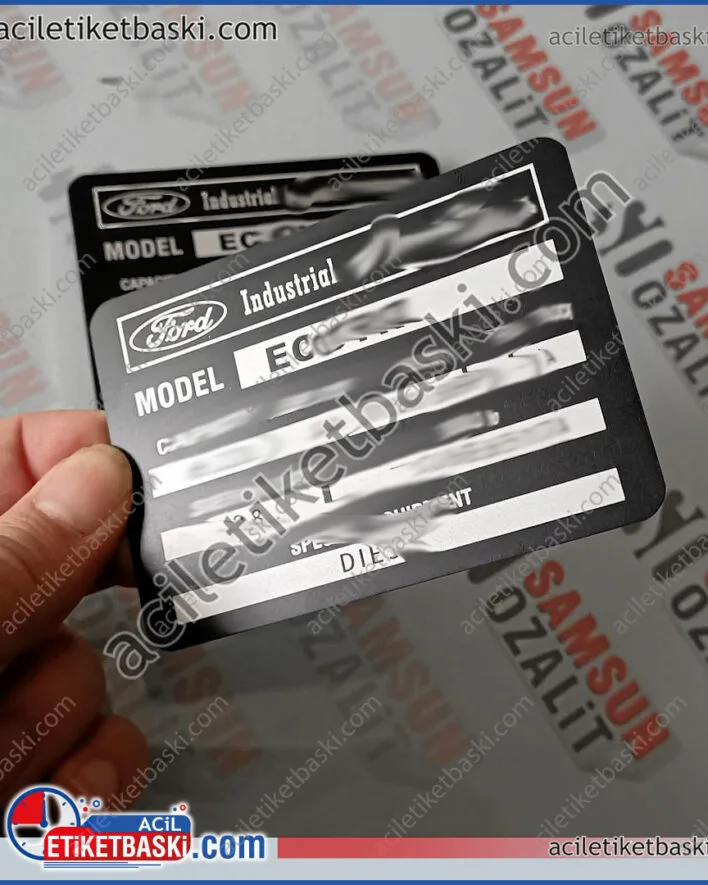 ford tekne motor etiketi, ford marin etiket, motor şasi etiketi, motor bilgilerinin, aslına uygun yeniden oluşturulması, kaliteli, deniz motor etiket imalat, üretim
