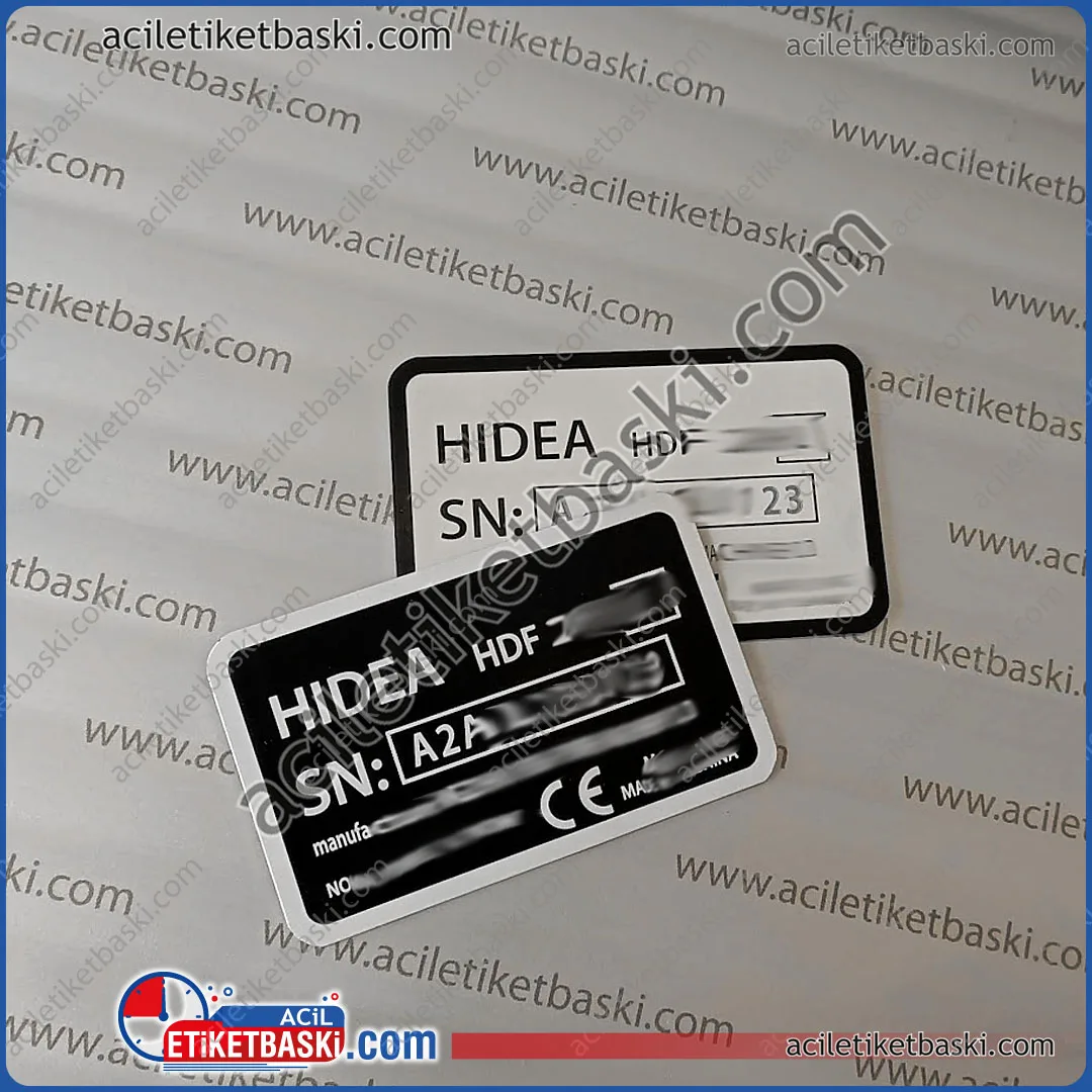 hidea motor tekne etiketi, içten takmalı, dıştan takmalı, tekne motor etiketi, yıpranmış, okunmayan ürünlerin yenisinin yapılması, aslına uygun, tasarım