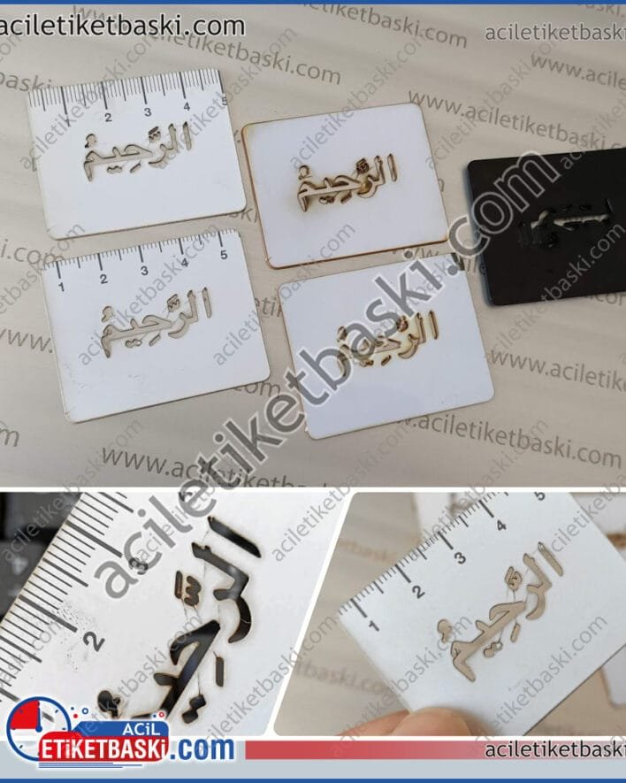 lazer kesim, mikro lazer kesim, küçük kesimler, detaylı kesimler, şablon için detaylı kesim, küçük yazı ve alanlara kesim, boyama ve yazı şablon kesimleri