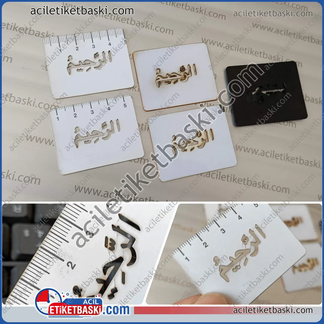 lazer kesim, mikro lazer kesim, küçük kesimler, detaylı kesimler, şablon için detaylı kesim, küçük yazı ve alanlara kesim, boyama ve yazı şablon kesimleri