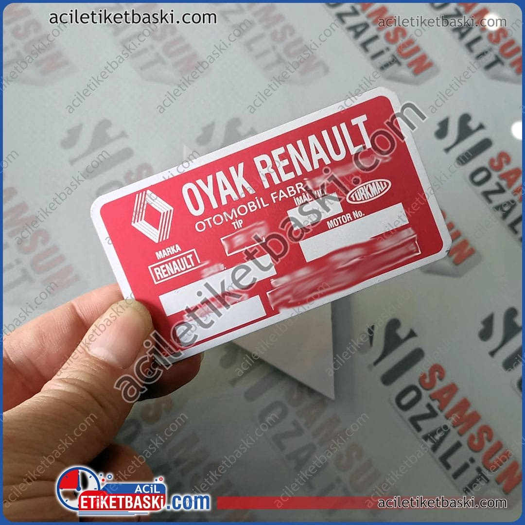 oyak renault, araç motor etiketi, baskısız boş, ister baskılı olarak alınabilir, toros, araç motor etiketi, paslanmaz, kırmızı renk motor etiketi üretimi, aslına uygun oyak renault, araç motor etiketi, baskısız boş, ister baskılı olarak alınabilir, toros, araç motor etiketi, paslanmaz, kırmızı renk motor etiketi üretimi, aslına uygun