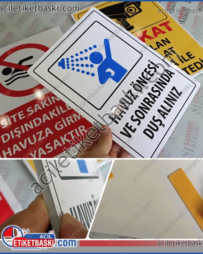 uyarı levhası üretim, imalat, acil tasarım, baskı, aynı gün gönderim, 5mm malzme, 3mm malzeme, ebat ve adede göre uyarı levhası fiyatları alabilirsiniz, acil etiket baskı merkezi