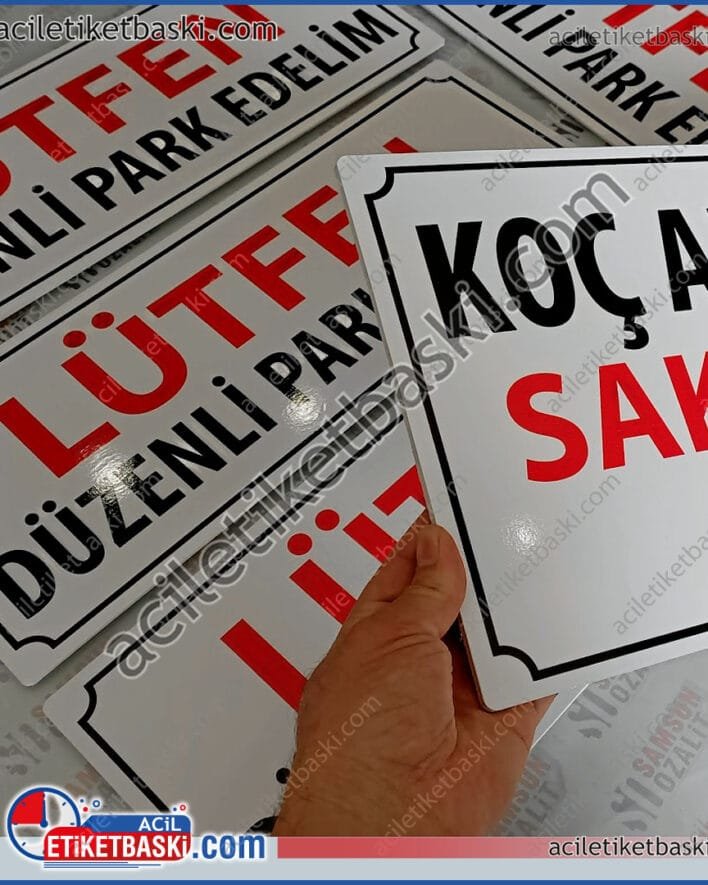 Apartman tabelası, apartman adı yazılı ucuz fiyatlı tabela, park yeri tabelası, 5mm plastik, 3mm plastik tabelalar, dış mekan dayanıklı, özel ebat ve adetlerde üretim, imalat
