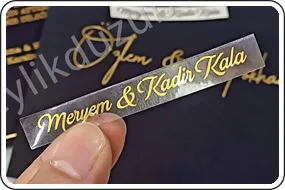 Davetiye Etiketi üretimi