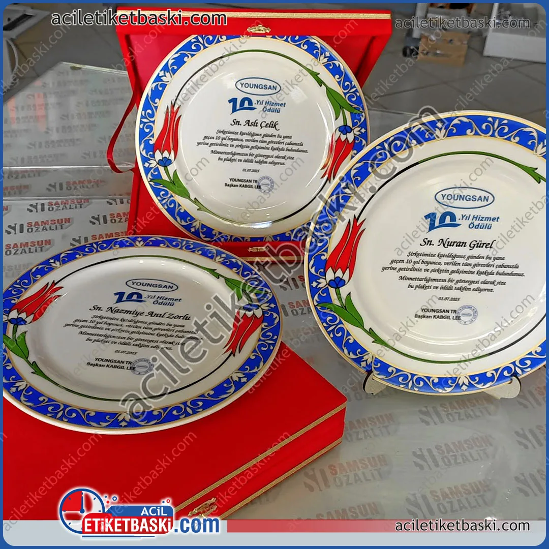 Tabak plaket, türk motifli plaket tabak, ödül plaketi, kutulu ürün, özel tasarım, yurt dışı firmaların tercihi, yurtdışı misafireler için, plaket türk motifleri içeren ödül tabağı