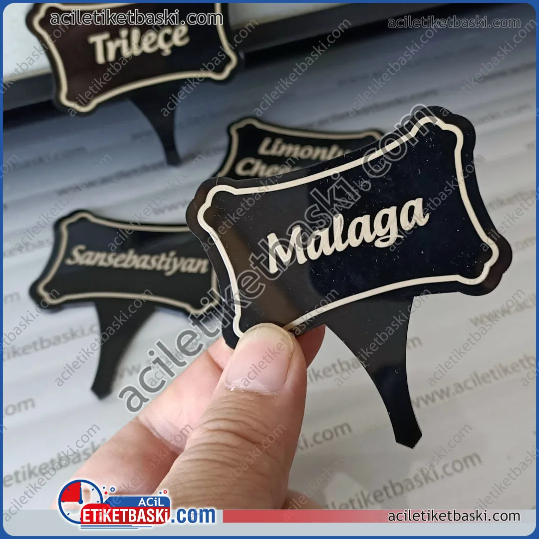 cafe, pastane, börekçi, tatlıcı gibi vitrin ürünleri içine konulabilen, tabela örneğimizdir, gıdaya uygun malzemeden üretilmişti, yazılar silinmez, çıkmaz, dökülmez