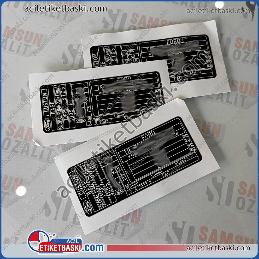 ford Custom Base Global Puma etiket, Ford Custom, motor etiketi, direk etiketi, kaliteli, aslına uygun, silinen etiket yerine, yeni üretim, tasarım desteği ford Custom Base Global Puma etiket, Ford Custom, motor etiketi, direk etiketi, kaliteli, aslına uygun, silinen etiket yerine, yeni üretim, tasarım desteği, araç etiketi, okunmayan, yıpranmış, üzeri boyanmış, etiketlerin revizyonu, muayene için motor etiket baskısı