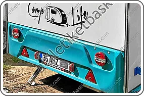 Karavan Plaka Baskısı