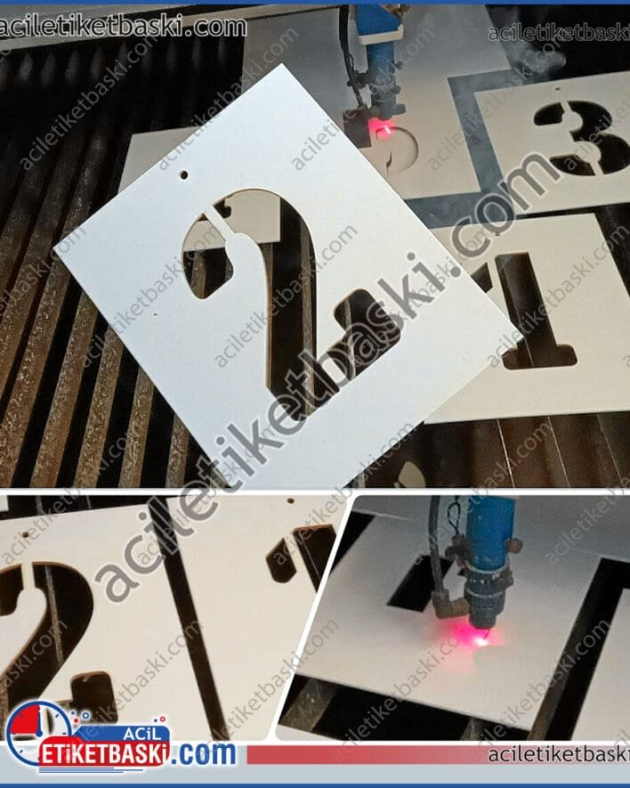 lazer kesim, 3mm plastik lazer kesim şablon, yer boyama, duvar boyama, otopark boyama, alan işaretlemesi, sandık üzeri, makine üzeri boyama, istenilen ebat, boya şablonu kesilir