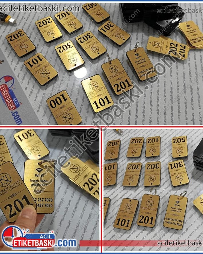 Otel anahtarlık, 2 yüzey metal olarak tasarlandı, arası pleksi, dayanıklı, kaliteli, butik otel için ideal, az adet yapılır, aynı gün gönderilir, tasarım desteği verilir