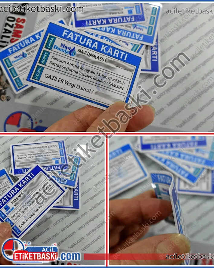Fatura Kartı baskısı, Kartvizit kalınlığında, PVC fatura kartı, adede göre fiyat alabilirsiniz, hızlı üretim, aynı gün gönderim, plastik kart baskı merkezi, kalıcı baskı, kaliteli baskı merkezi, üretim, imalat, acil baskı merkezi, aynı gün gönderim, tasarım desteği, az adet üretim mümkün