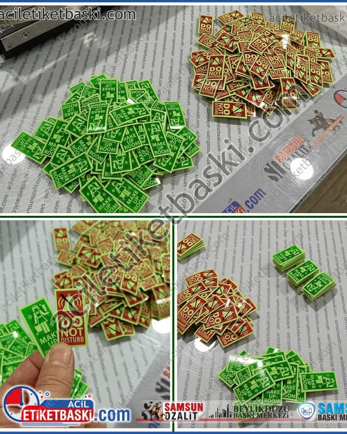 gece görünürlüğü sağlayan, fosfor etiket, lümen etiket baskısı, duy ve prizler için, lamba anahtarı üzerine, uyarı etiketi, üretim, imalat, otel için fosforlu rahatsız etmeyiniz etiketi, rahatsız etmeyin etiketi, temizlik yapın etiketi, otel uyarı etiketi