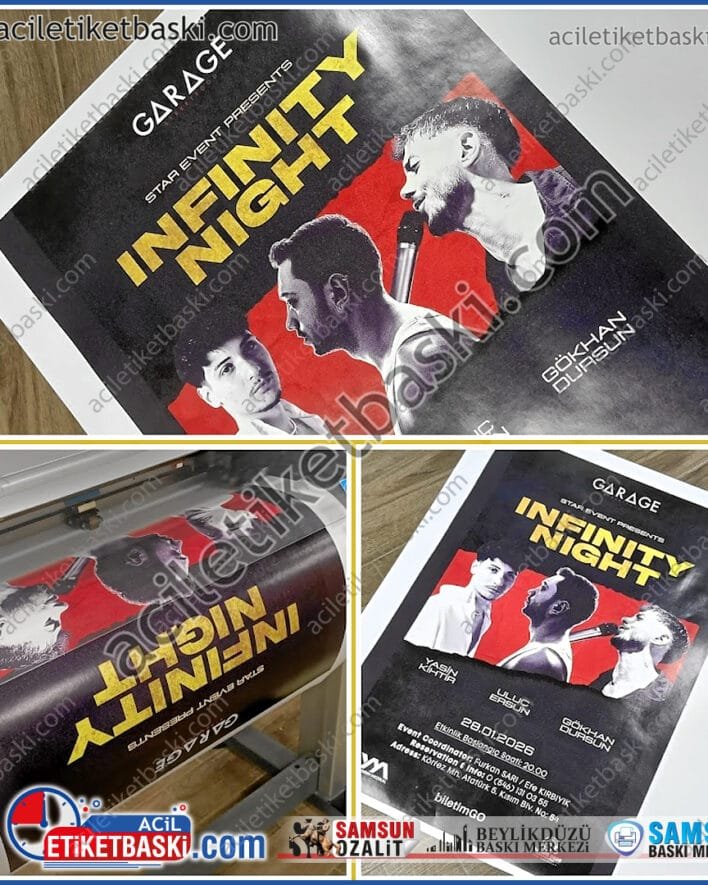 Afiş baskısı, ucuz afiş, 50x70cm ebadında, konser, etkinlik, davet, toplantı, miting, afiş baskıları, ucuz ürün, hızlı üretim, ebat ve adede göre fiyat al, samsun, afiş baskı, kağıt afiş baskı, kuşe afiş, üretim, imalat, samsun baskı merkezi