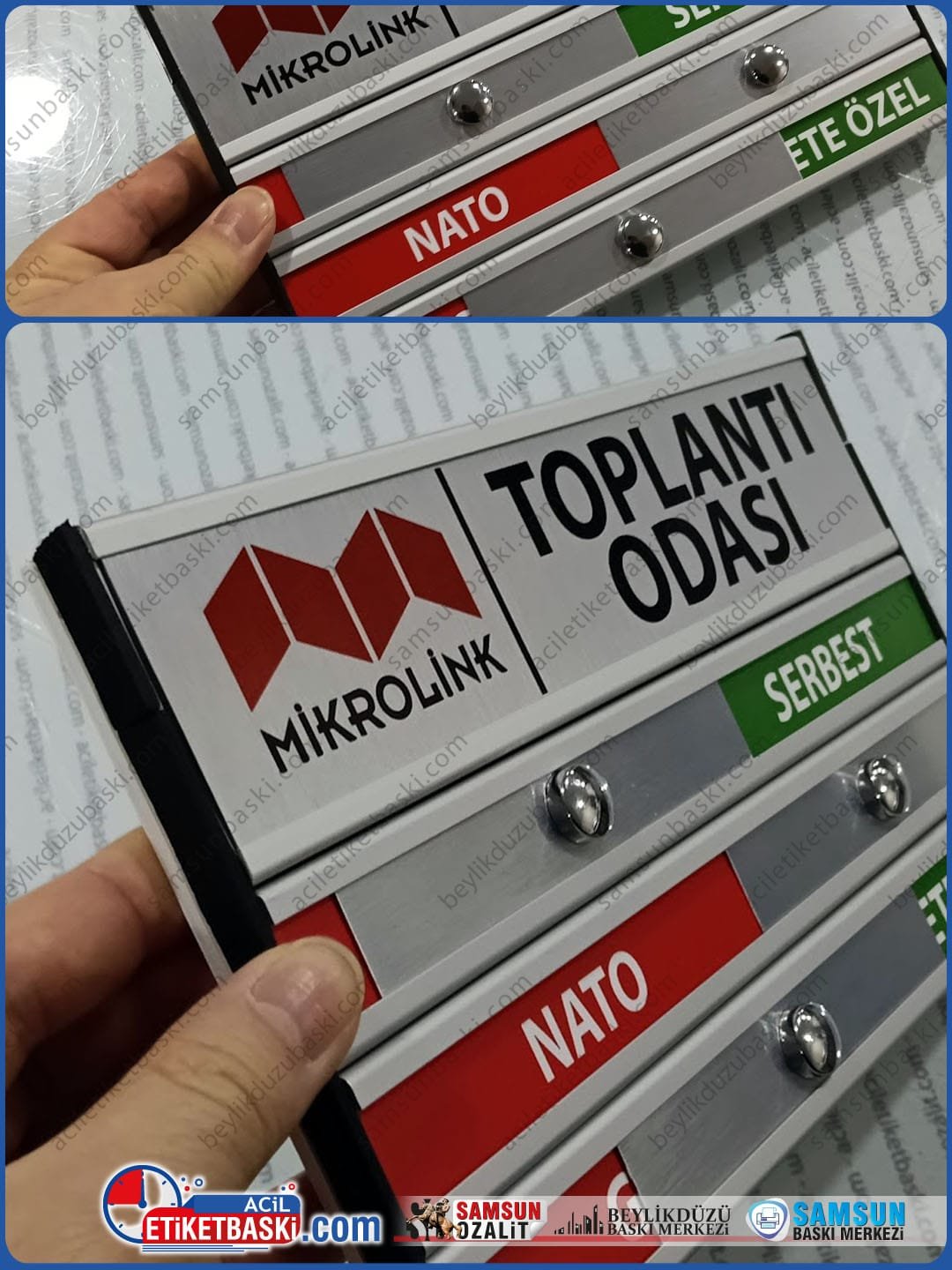 nato-toplantı-kapı-isimligi-sürgülü-dekoratif-alüminyum-tabela Nato için kullanılan, toplantı kapı isimliği, hizmete özel, serbest meşgul, sürgülü, kapı tabelası, gerçek alüminyum, dekoratif kapı tabelası, imalat, üretim, tasarım