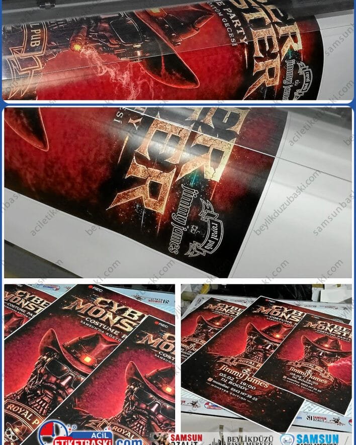 Ucuz afiş baskısı, 50x70cm, A1 ebadında, A2 ebadında afiş baskıları, kaliteli kağıt, doğru renkler, uv dayanımı yüksek, samsun afiş baskısı, samsun baskı merkezi, poster baskısı, etkinlik ve tanıtım afişleri baskı merkezi