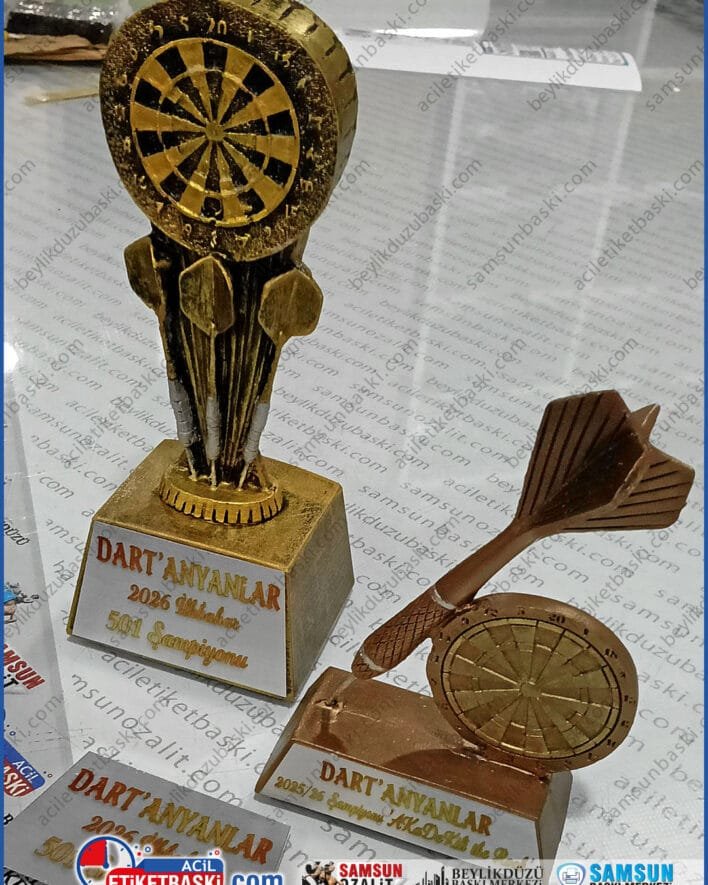 Dart kupası, dart birincilik kupası, el yapımı, el boyaması, dart kupa, isim ve etkinlik baskıları yapılmıştır, aynı gün gönderim, kutulu ve kutusuz gönderim
