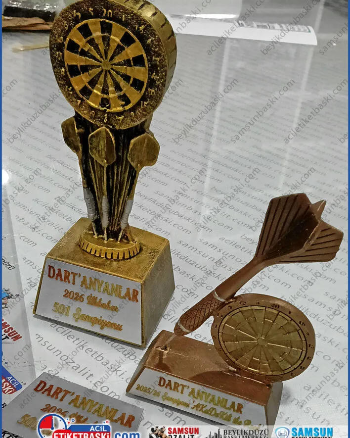 Dart kupası, dart birincilik kupası, el yapımı, el boyaması, dart kupa, isim ve etkinlik baskıları yapılmıştır, aynı gün gönderim, kutulu ve kutusuz gönderim