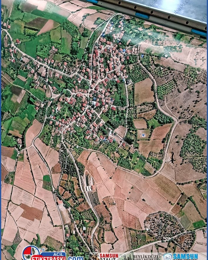 uydu haritası baskısı, arazi harita baskı, mahalle haritası çıkartma, kişiye özel harita, yol haritası baskısı, büyük boy uydu görüntüsü, köy haritası tasarımı, harita baskı merkezi