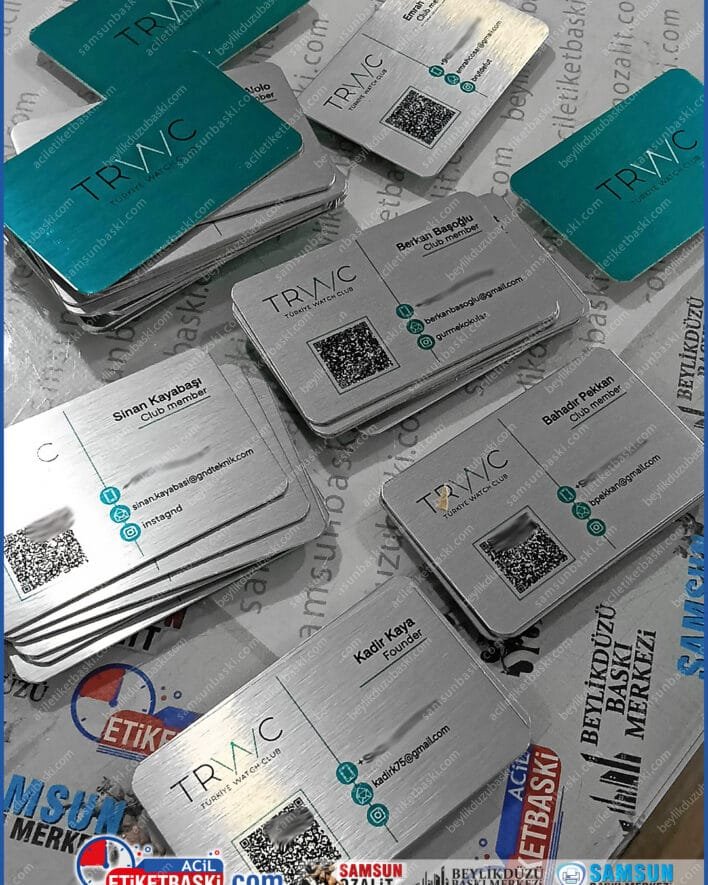 metal kartvizit, alüminyum kart baskısı, prestij kartvizit, lüks kartvizit modelleri, çift taraflı metal kart, acil kartvizit basımı, metalize kartvizit, farklı kartvizit tasarımları