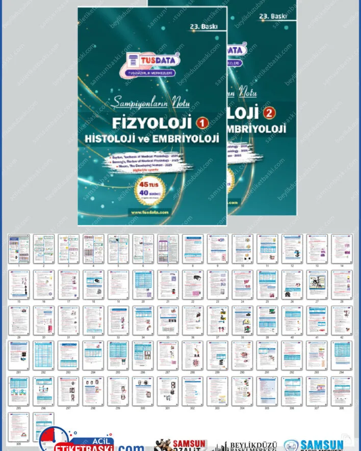 tus ders çalışma kitabı baskısı, şampiyonların notu fizyoloji, tıp sınav hazırlık kitabı, spiral ciltli kitap baskı, 1. hamur renkli baskı, tus data baskı, tıp notları kitaplaştırma, sınav hazırlık materyalleri