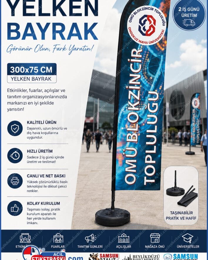 yelken bayrak baskı, plaj bayrağı 300x75, samsun bayrak imalatı, hızlı yelken bayrak, raşel kumaş bayrak, dubalı bayrak seti, dış mekan reklam bayrağı, bayrak baskı merkezi
