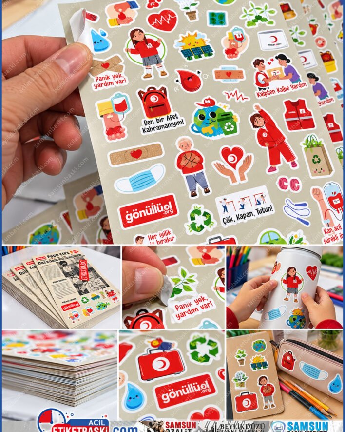 okul etiketi, kiziay etiketi, deprem etiketi, a4 kuşe sticker, dekupe etiket baski, ozel kesim çıkartma, şekilli etiket imalati, etkinlik sticker, samsun etiket baski, samsun baski merkezi